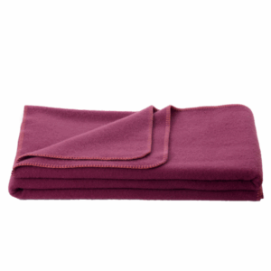 Volnena odeja INN velur vijolična 150x200