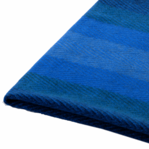 Volnena odeja MONROVIA modra črtasta