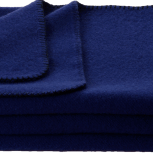 Volnena odeja INN velur t.blau 150x200