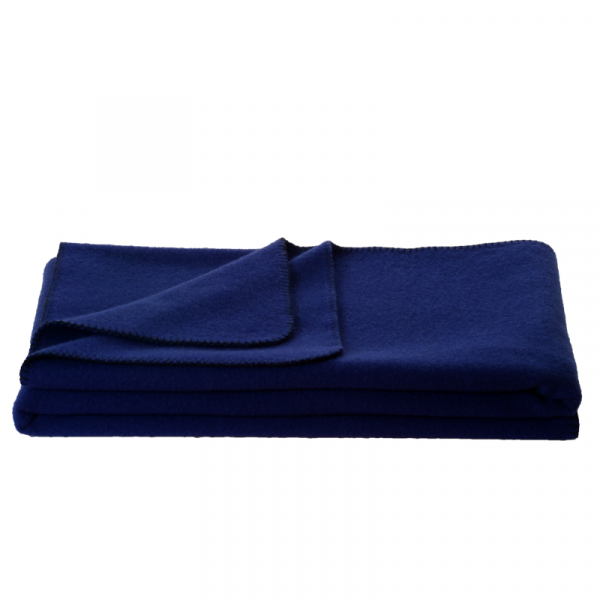 Otroška odeja 100% ovčja volna INN velur MODRA dve dim.