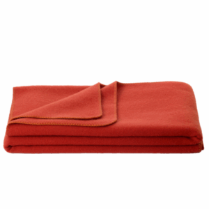 Volnena odeja INN velur orange 150x200