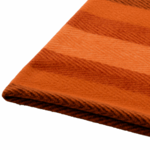 Volnena odeja MONROVIA oranžna črtasta