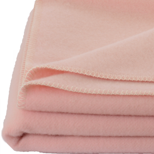 Volnena odeja INN velur rosa 150x200