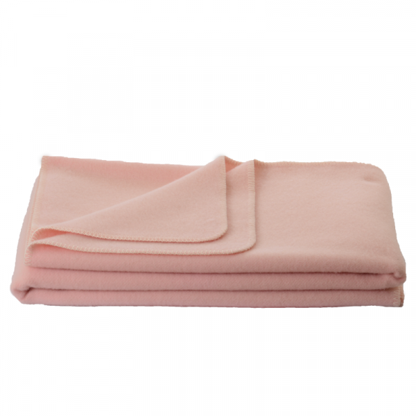 Otroška odeja 100% ovčja volna INN velur ROZA dve dim.