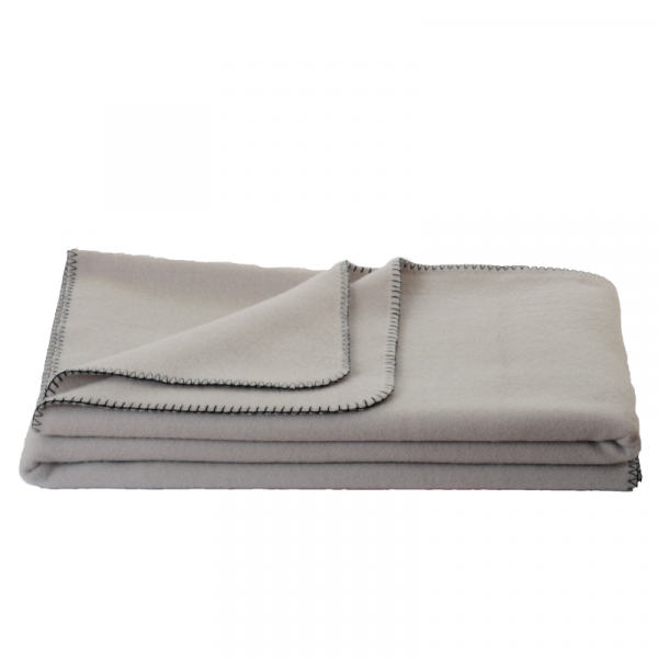 Volnena odeja INN velur silber 150x200