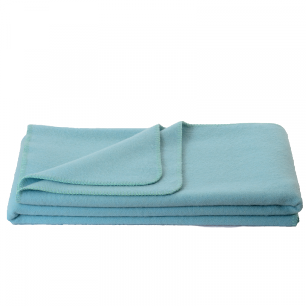 Otroška odeja 100% ovčja volna INN velur SV.MODRA dve dim.