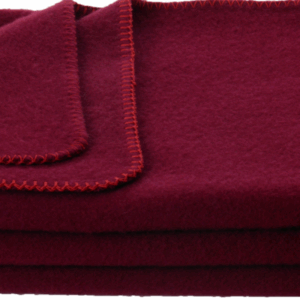 Volnena odeja INN velur bordeaux 150x200