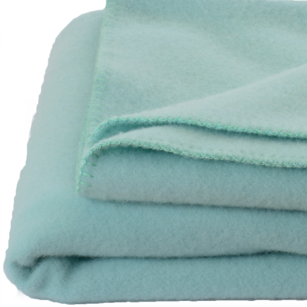 Volnena odeja INN velur blue 150x200