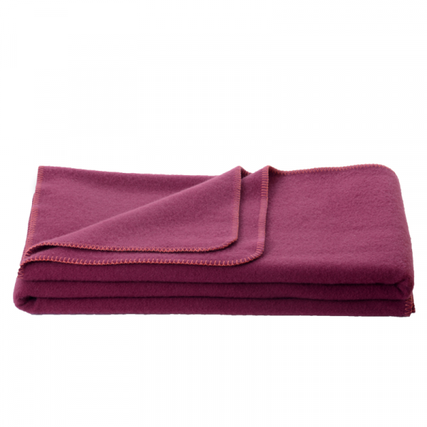 Otroška odeja 100% ovčja volna INN velur VIJOLA dve dim.