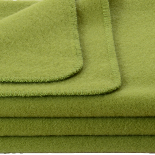 Otroška odeja 100% ovčja volna INN velur ZELENA dve dim.