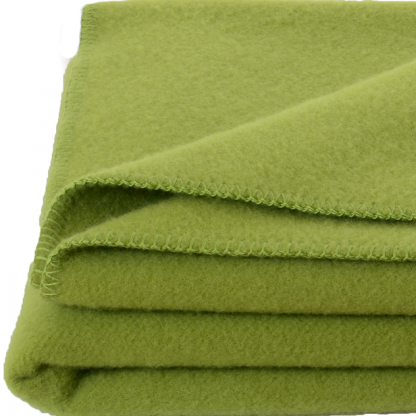 Otroška odeja 100% ovčja volna INN velur ZELENA dve dim.