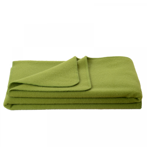 Otroška odeja 100% ovčja volna INN velur ZELENA dve dim.