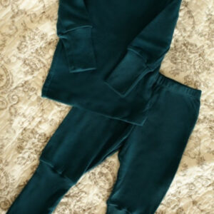 EKO Merino otroška pižama PETROL MODRA od 86-152