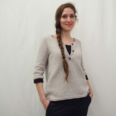 Preja iz eko bom, lan ALLINO dark brown 01