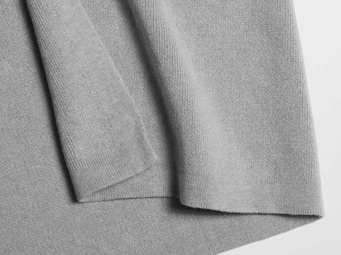 Pleteni plet iz 100% eko bombaža grey Pleteni plet iz 100% eko bombaža grey