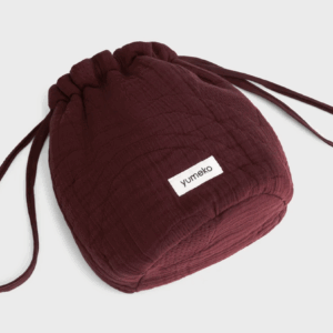 Toaletna torbica mošnjiček eko bombaž BORDO