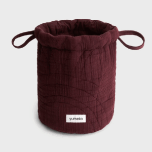 Toaletna torbica mošnjiček eko bombaž BORDO