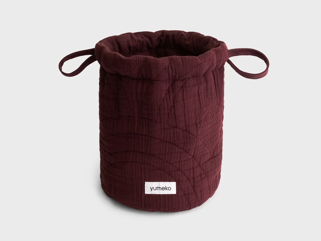 Toaletna torbica mošnjiček eko bombaž BORDO