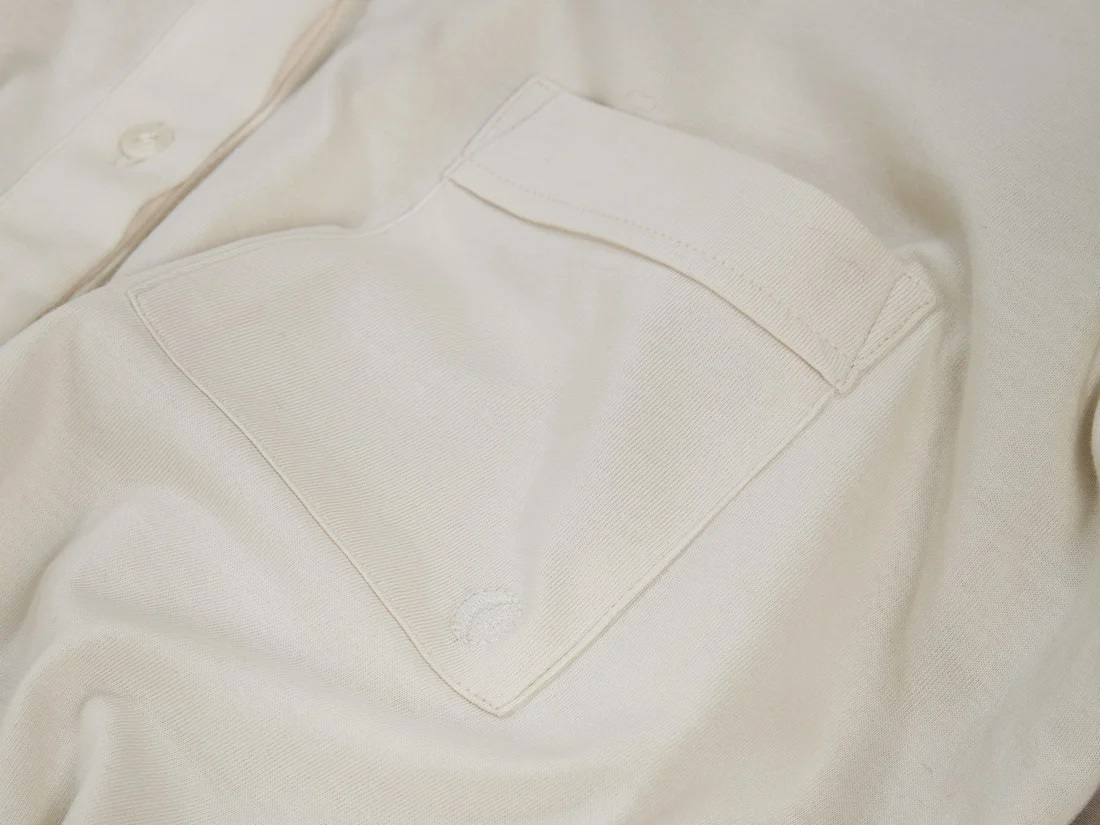 Zgornji del pižame iz eko bombaža, crem