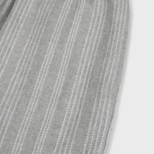 Zgornji del ženske pižame iz eko flanele, siva črtasta