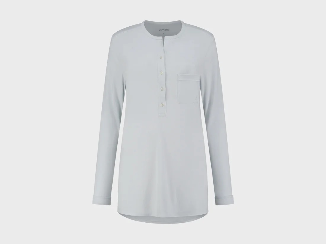 Zgornji del pižame iz eko bombaža, siv