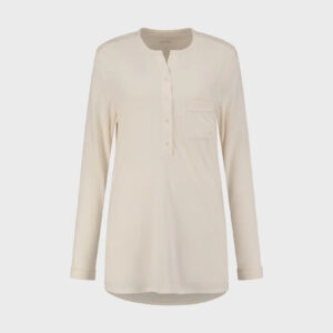 Zgornji del pižame iz eko bombaža, crem