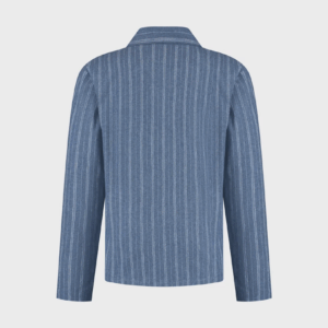 Zgornji del moške pižame iz eko flanele, denim črtasta