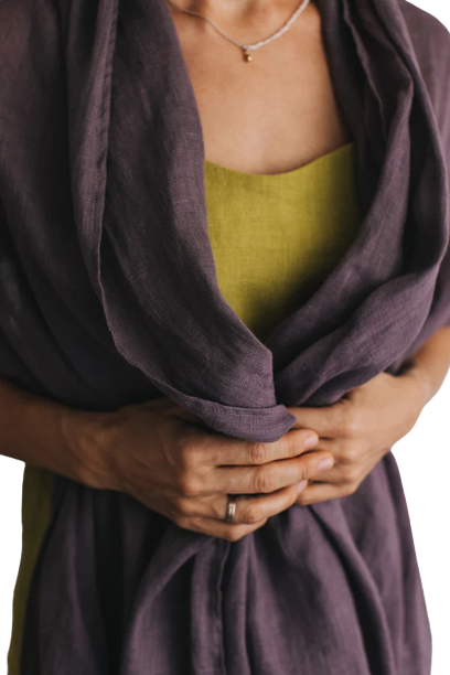 Šal iz 100% lana melancan