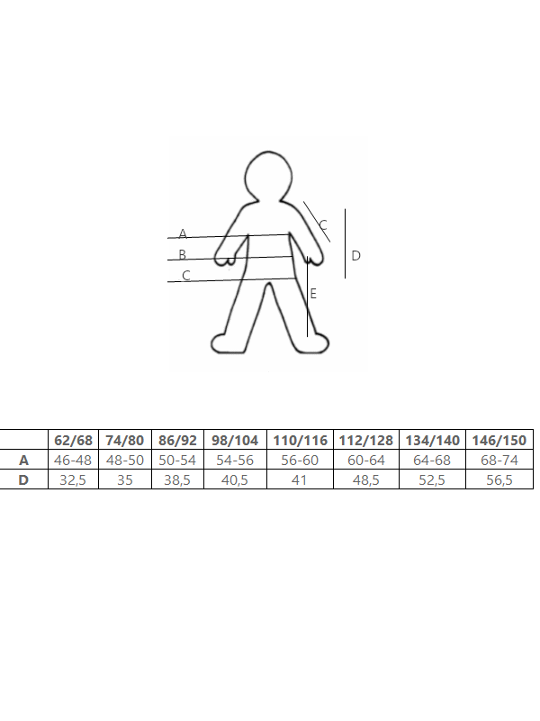 EKO Merino otroška majica DR NATUR od 62-116