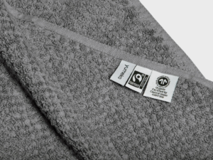 Brisača eko bombaž dots DARK GREY