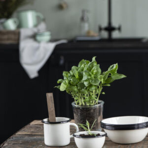 Emajlirana skleda butter cream