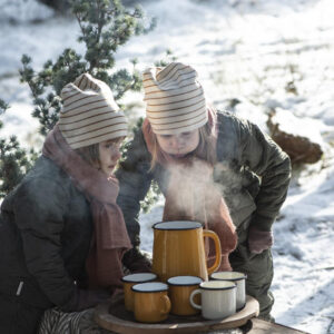 Emajliran vrč mustard
