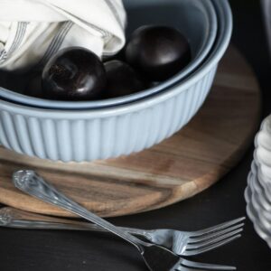 Skleda velika svetlo modra