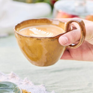 Skodelica elegantna mustard