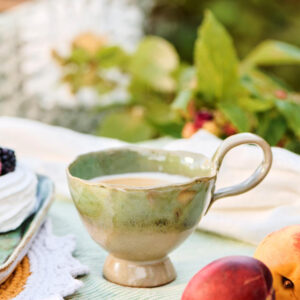 Skodelica elegantna zelena