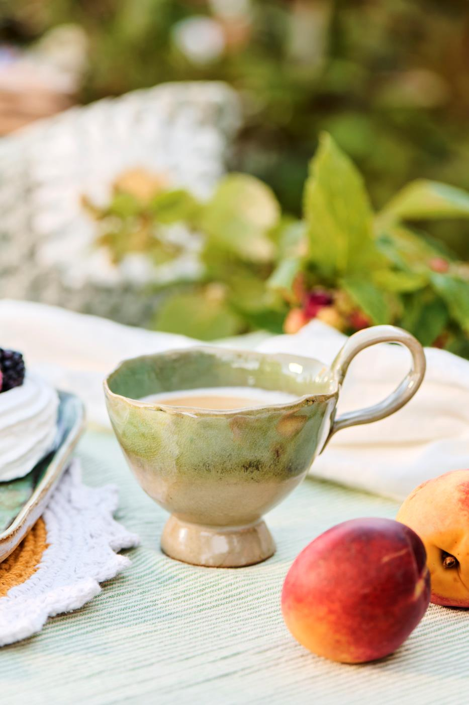 Skodelica elegantna zelena