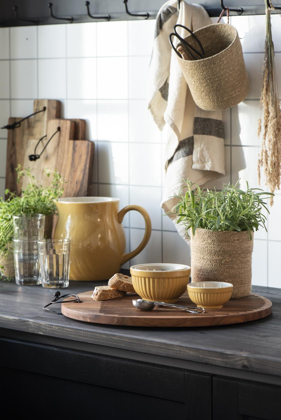 Set 3 skodelic mustard