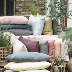 Prevleka iz 100% lanu 40x60 faded rose Prevleka iz 100% lanu 40x60 faded rose