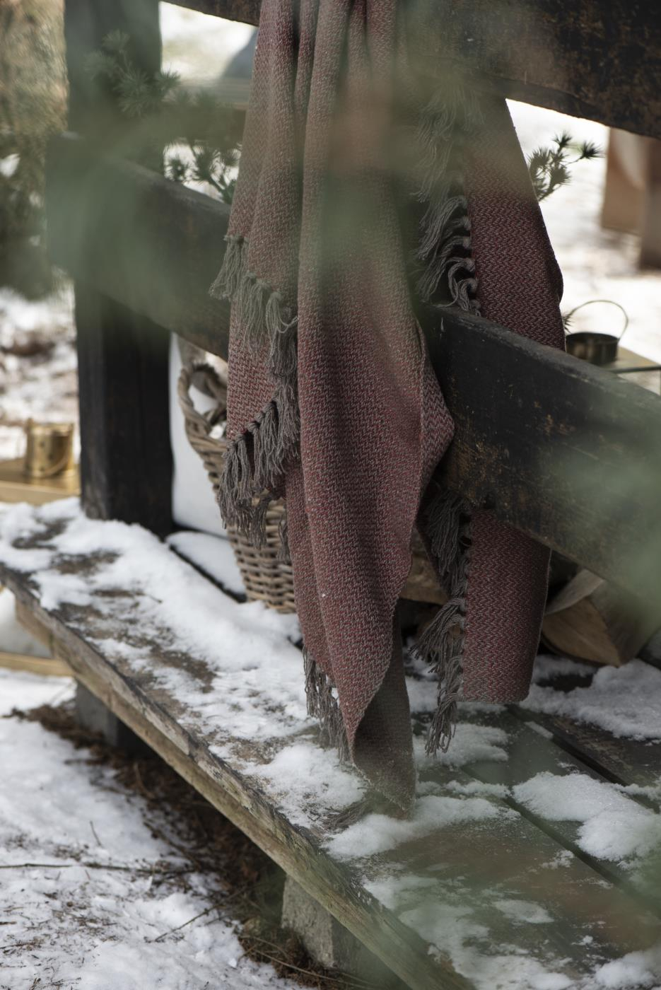 Deka 100% bombaž red brown Deka 100% bombaž red brown