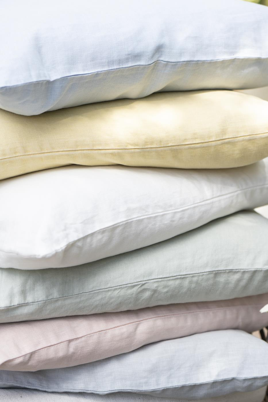 Prevleka iz 100% lanu 40x60 butter cream