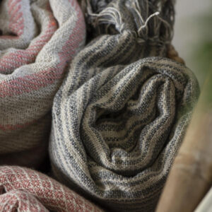 Deka 100% bombaž cream/coral