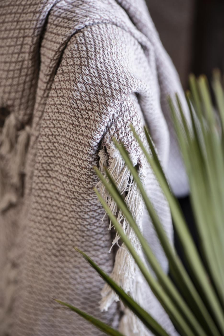 Deka 100% bombaž cream/coral