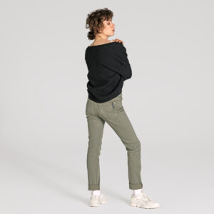 Ženska jopa Alfrey 100% merino volna SIVO ČRNA XS,S,M