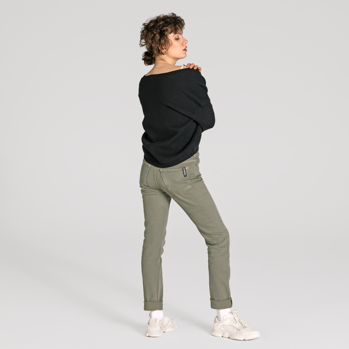 Ženska jopa Alfrey 100% merino volna SIVO ČRNA XS,S,M