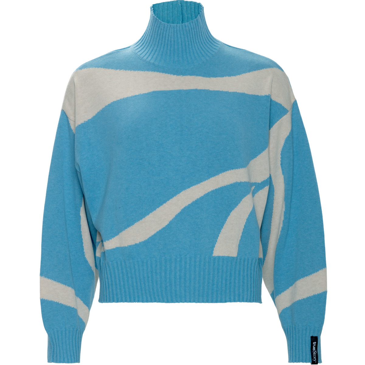 Ženski pulover Eugenie 80% eko bombaž,20% volna SV.MODER/NATUR