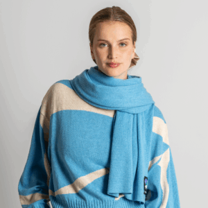 Šal iz volne in ekološkega bombaža, MODER