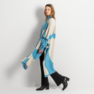 Šal iz volne in ekološkega bombaža, MODER/NATUR