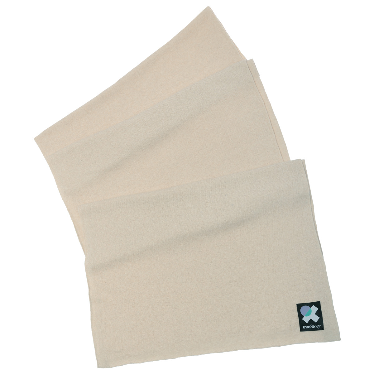 Šal iz volne in ekološkega bombaža, BEIGE