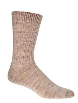 Eko nogavice z alpaka volno tanjše- beige