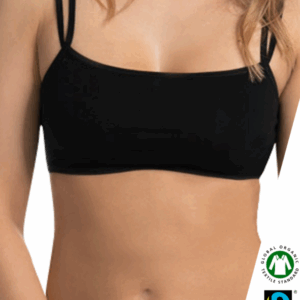 Eko Bombažni Top Nedrček, brez žičke ČRN Eko Bombažni Top Nedrček, brez žičke ČRN